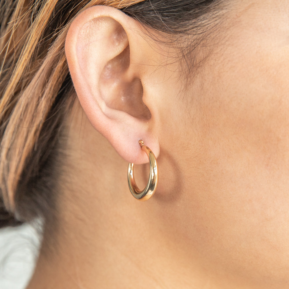 Small Gold Hoop Earrings, Huggie Earrings, Hoop Earrings – AMYO Jewelry